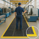 Interlocking Non-Slip Roof Matting – Self-Draining, Heavy-Duty Walkway Safety Mat for Roof Access & Maintenanc