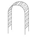 Round Garden Arch – Landscape 3.6m × 3.0m (Matt Black) | Steel Archway for Climbers & Vistas