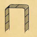 Elegance Door Arch – Sage Green Steel Gateway Arch (W 1.30m × H 2.40m × D 0.56m)