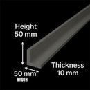 Premium 304 Stainless Steel Angle – 50mm x 50mm x 10mm – Durable & Corrosion-Resistant