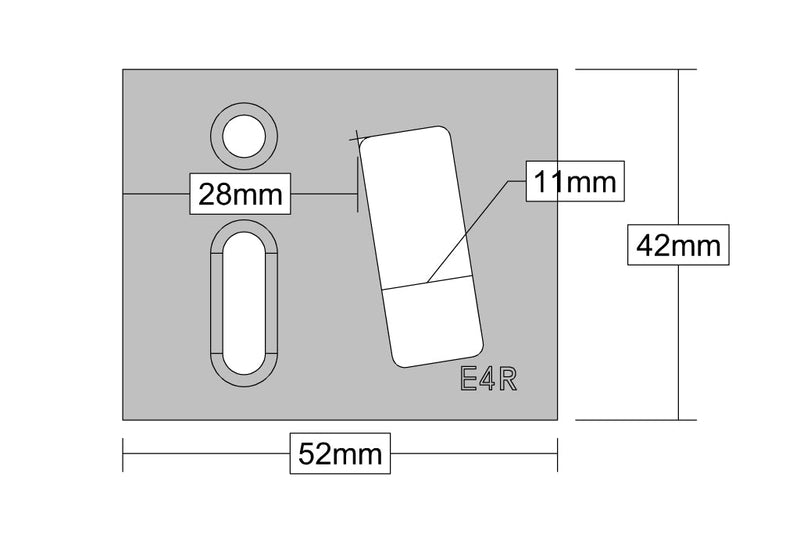 High Performance Proline AM5EX Reversed Adjustable Locking Keep For External Doors