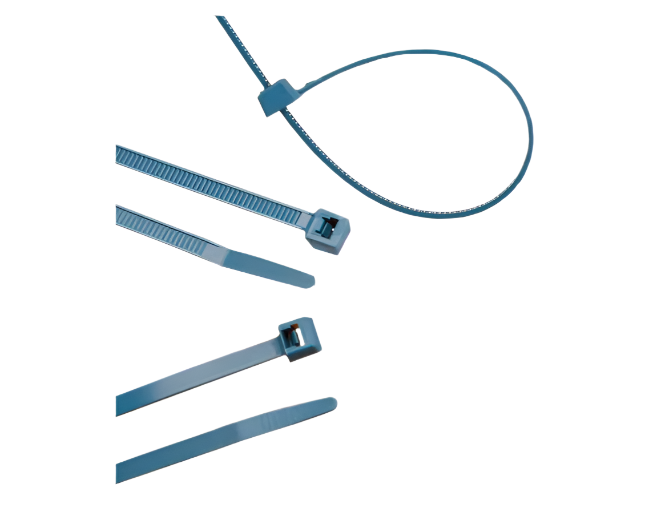 High-Quality Blue Metal Detectable Cable Ties For Food & Chemical Industries