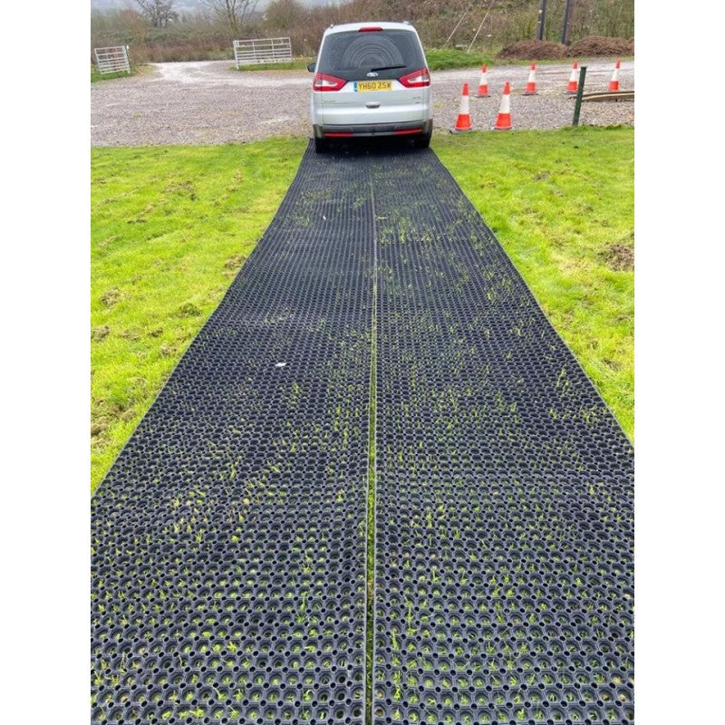 Rubber Grass Mat Roll 1m x 10.5m - industrialproducts-uk.co.uk