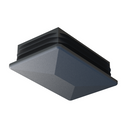 Thin Head Rectangular Tube Inserts – Black LDPE, 100 Pcs