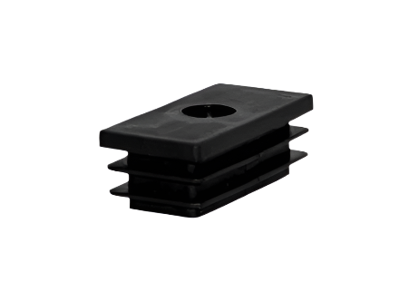 Premium Black Rectangular Plastic Threaded Inserts For Superior Protection - 16Pcs