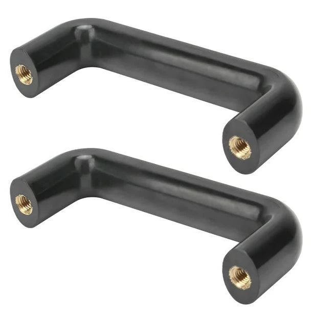 High Performance Black Nylon Pull Handles With Brass Inserts For Warehouse Equipment