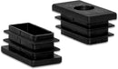 Rectangular Plastic Threaded Inserts For Superior Protection - 16Pcs