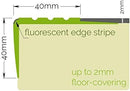 RDFL PVC Bullnose Stair Nosing 1500mm Anti Slip Rubber Step Edge Trim for Til... - Nosings - Close-Up