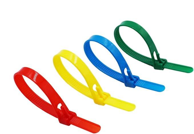 Premium Grade Nylon Reusable Cable Ties For Indoor & Outdoor Use