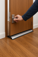 Heavy-Duty Aluminum Threshold Strip – Rubber Seal for 15–18mm Gaps, Concealed Fixings
