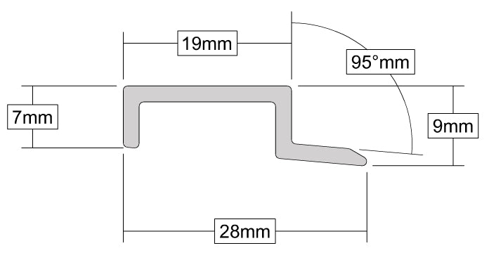 Professional Grade Trimline Locking Keep For Trimline Threshold