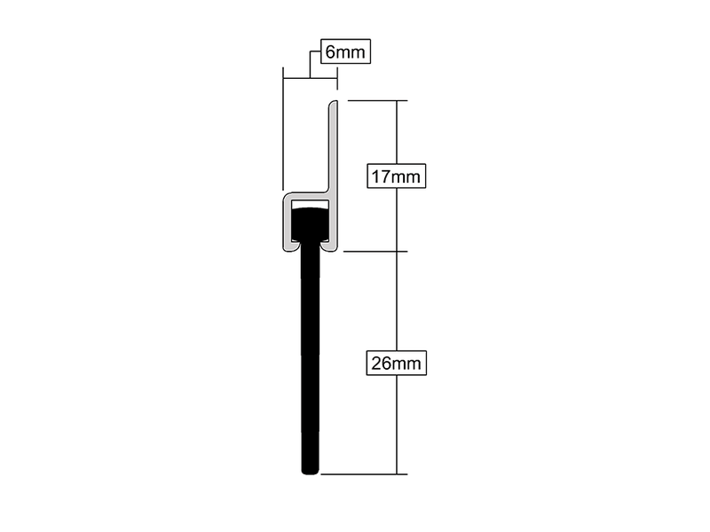 Premium Quality 30mm Aluminium Rubber Seal For Folding And Lifting Doors