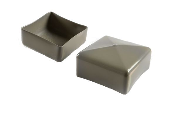 High-Performance PVC Square Caps For Tubes And Pipes - Pack of 10