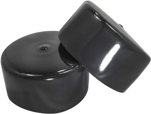 High Quality Black PVC Large Round Caps For Industrial And Commercial Use 70mm+ ID