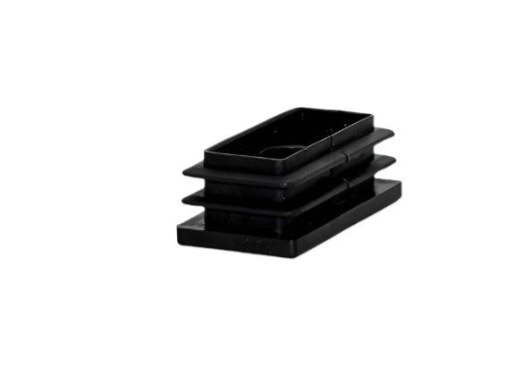 Premium Black Rectangular Plastic Threaded Inserts For Superior Protection - 16Pcs