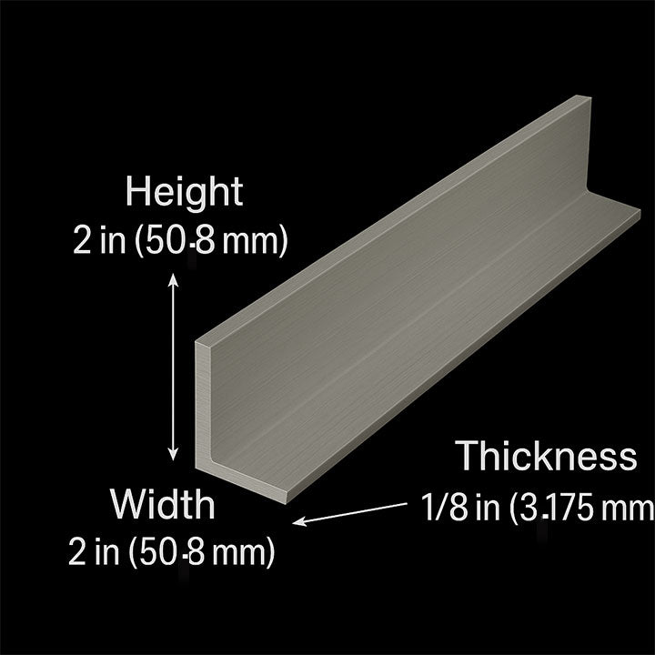 50.8mm x 50.8mm x 3.2mm High Quality Aluminium Angle | Durable & Lightweight Metal for Construction & DIY Projects