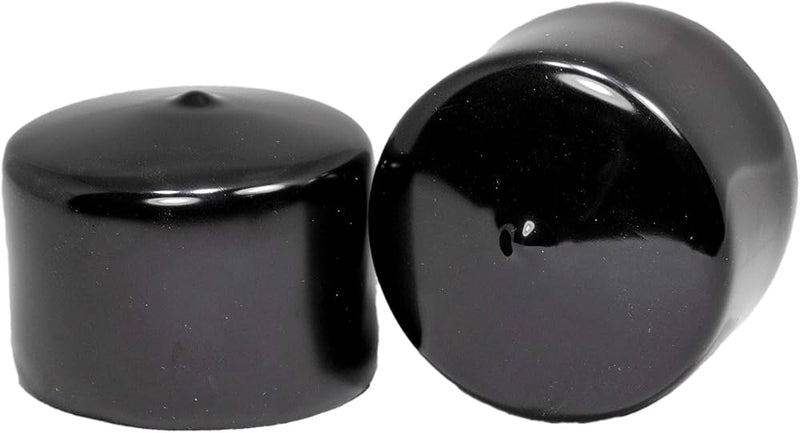 Flexible Black PVC Round End Caps For Protective & Long-Lasting - 10Pcs (12-25mm Internal Diameter)