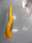 Heavy-Duty Bolt-Down Wheel Guides - Galvanized Steel, Yellow Powder Coated, 1... - Detail View
