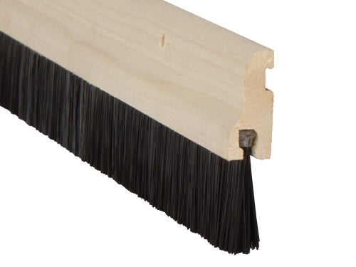 High-Durable Wood Brush Bottom Door Seal For Wood Finish Doors