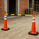 Professional Extendable Cone Bar – 1.3–2.2m Cone Barrier for Construction, Events & Utilities