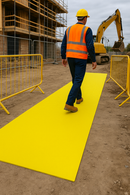VisiTread™ Hi-Visibility Industrial Walkway Mat – Premium Anti-Slip, Low-Profile Safety Flooring for Factories & Construction Sites
