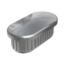 Chrome Oval Inserts – Perfect For Metal Frames | ABS (5Pack)