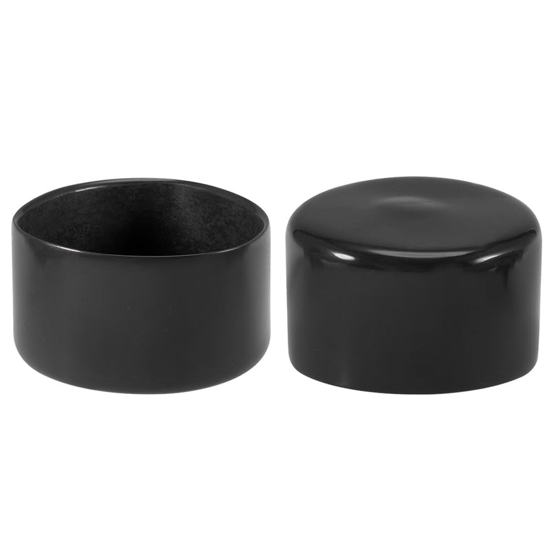 High Quality Black PVC Large Round Caps For Industrial And Commercial Use 70mm+ ID