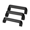 Bridge Handles With Counterbores – Black For Cabinets (4Pcs)