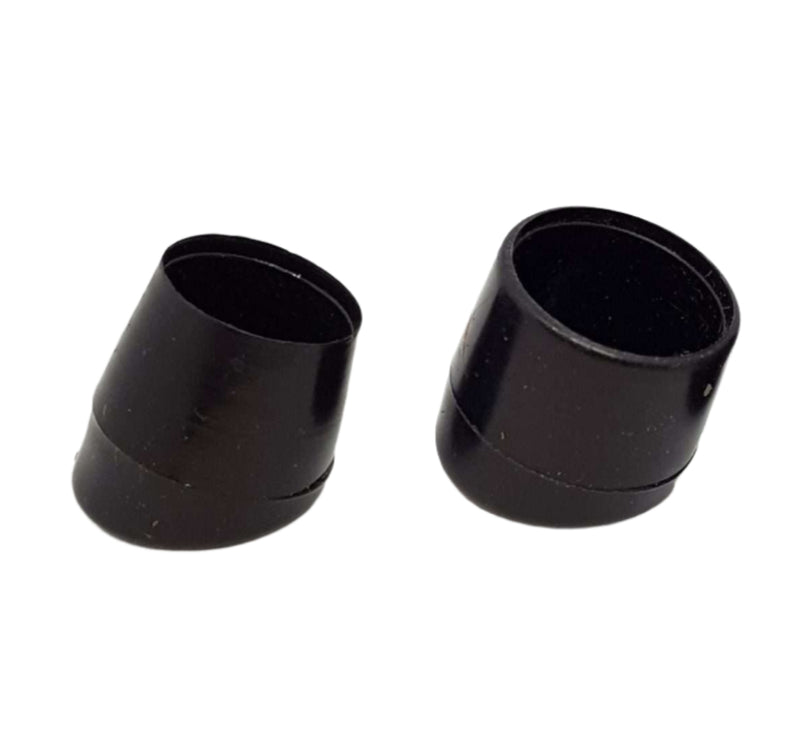 Premium Black LDPE Round Angled Ferrules Perfect for Furniture & Equipment Protection - 10Pcs