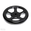 Black Steel Control Handwheel – For Industrial Machinery