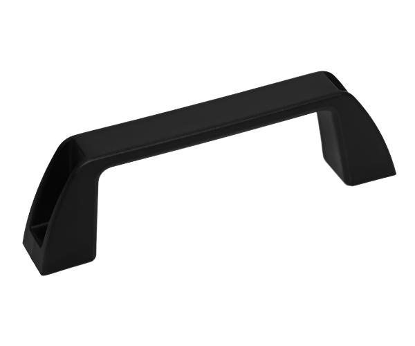 Heavy Duty Black Bridge Handles With Counterbores For Cabinets & Machinery - 4Pack