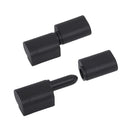 Plastic Offset Lift-Off Hinges (Black) For Cabinets & Panels – 5Pcs