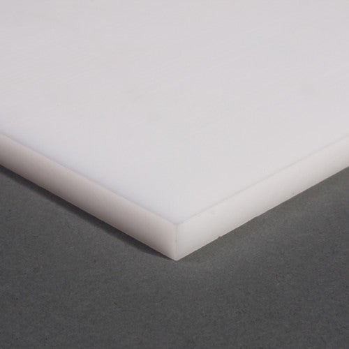 Light Gray Polypropylene Natural Plastic Sheet - 4mm Thick