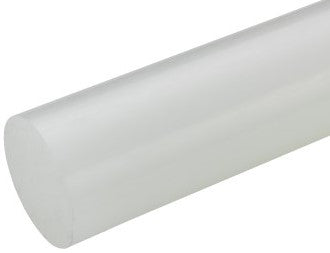 Light Gray Natural Engineering Plastic Polypropylene Rod - 200mm To 300mm