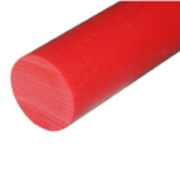 Firebrick Red 90A Shore Polyurethane Rod - 12.5mm To 61mm