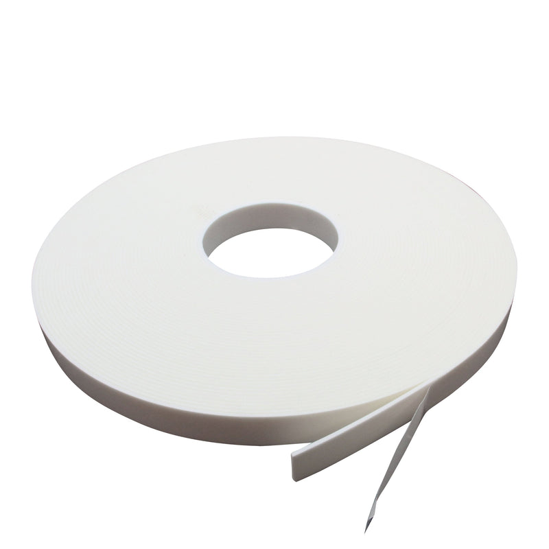 White Double Sided Mirror Mounting Foam Tape - 50M