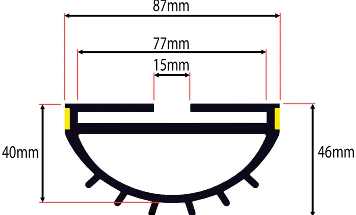 Commercial PVC Wrap-Around Roller Shutter Door Seal